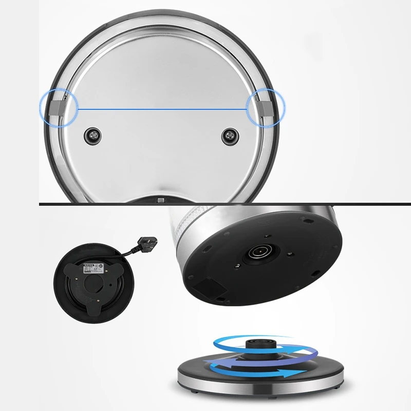 

Glass Electric Kettle Off Automatically Auto-Power Off Stainless Steel Anti-Hot Electric Kettle Household Kitchen Appliances EU