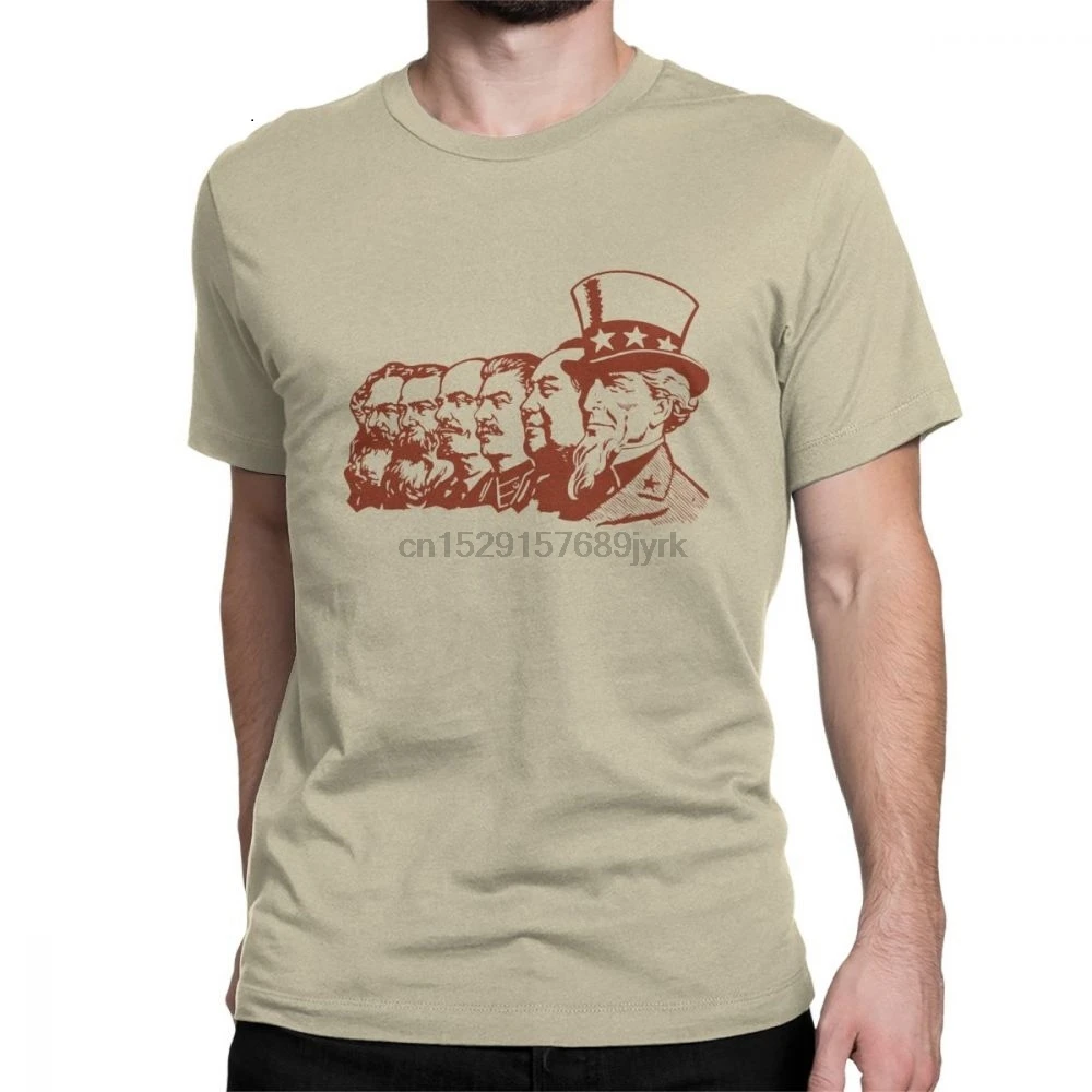 Comrade Sam мужские футболки великая Коммунистическая хлопковая Футболка