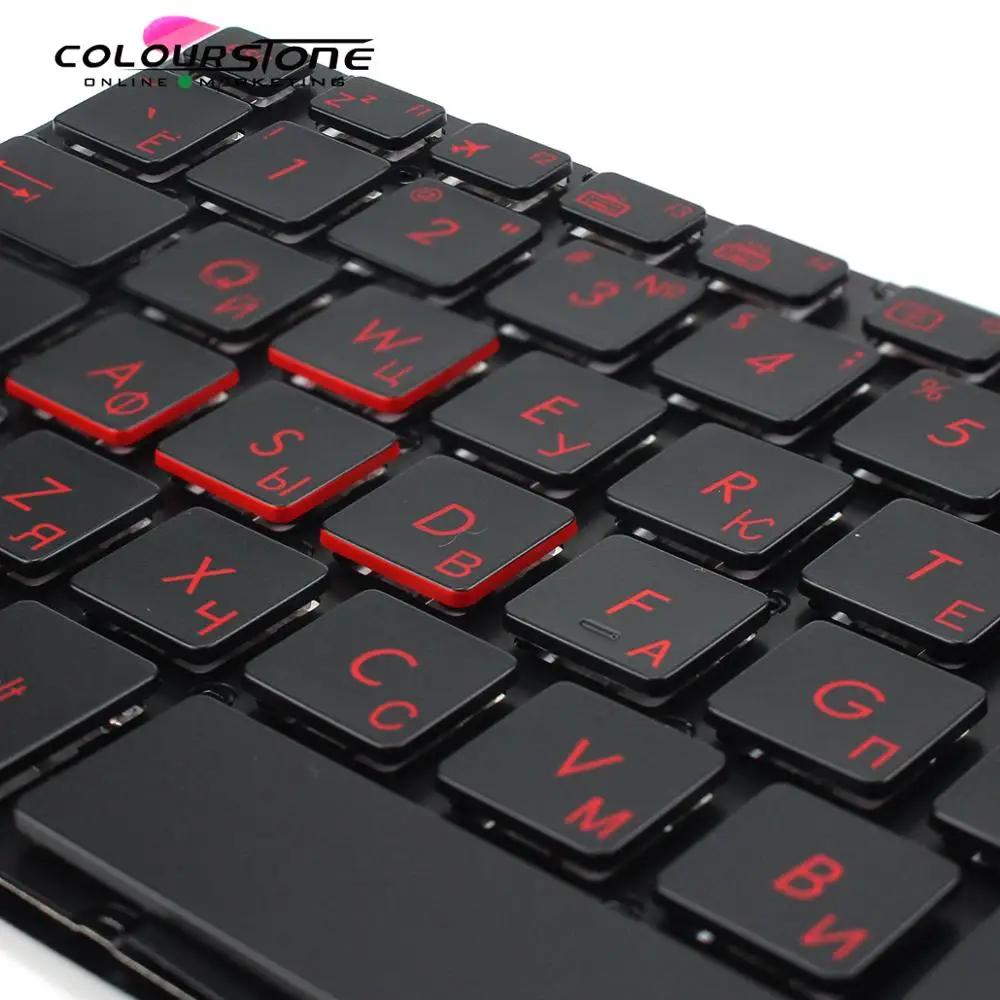 Клавиатура для ноутбука YX570Z FX570UD F570 NX580V X570 черная подсветка Русская клавиатура