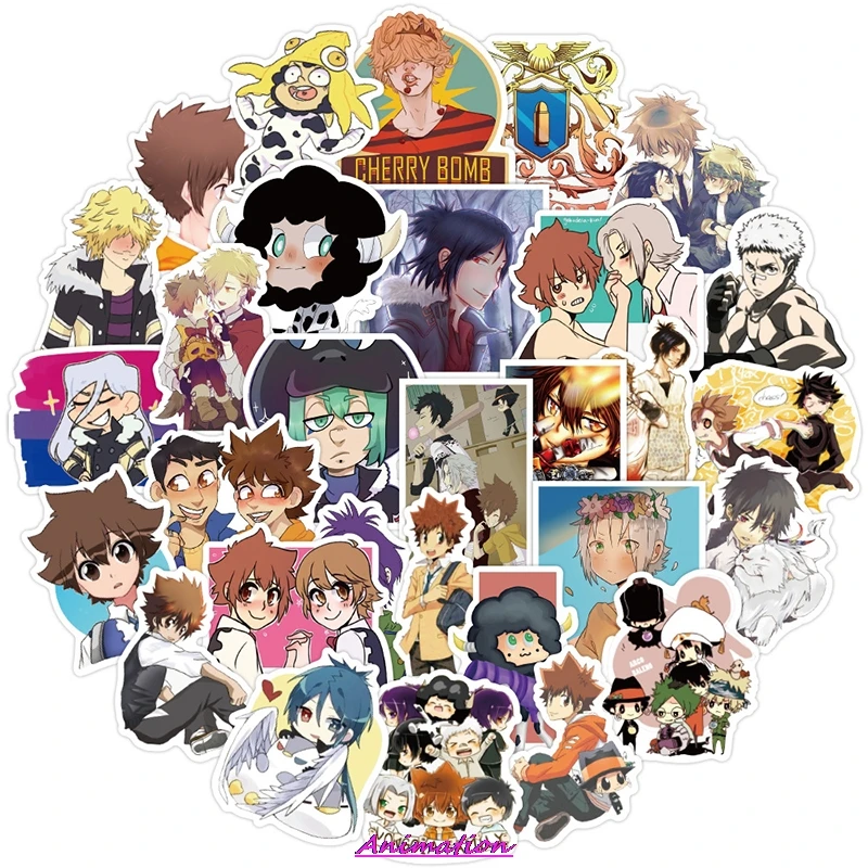 10/30/50 шт. аниме наклейки HITMAN REBORN граффити наклейка для автомобилей мотоциклов