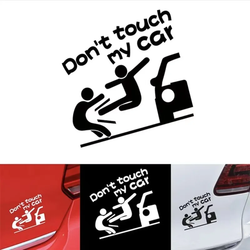 

Engraving personalized reflective funny text Don't touch my car car sticker don't touch my car car sticker