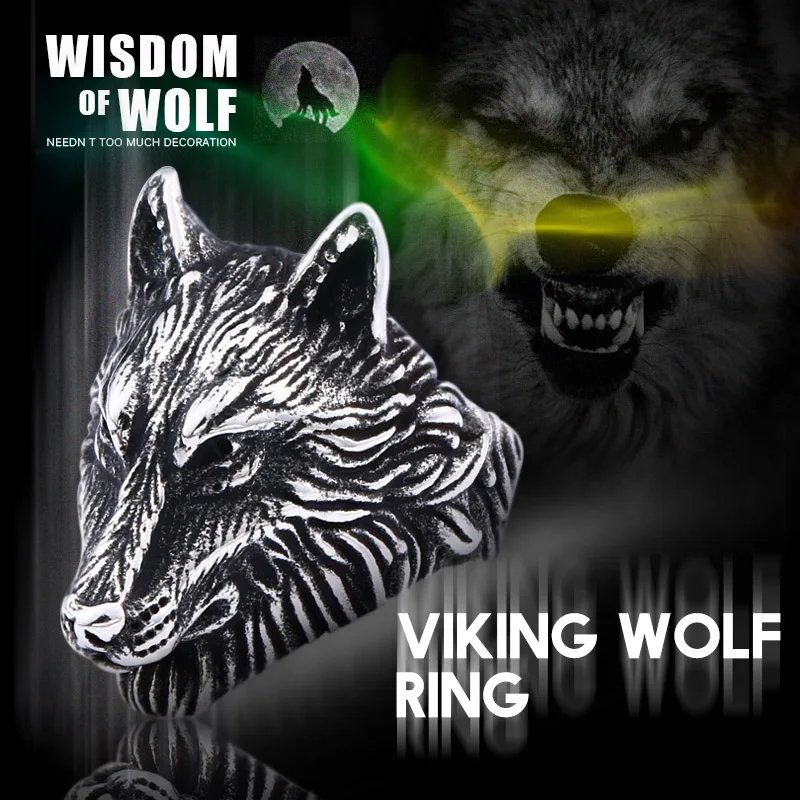 Мужское кольцо в скандинавском стиле от Beier из нержавеющей стали 316l викингов