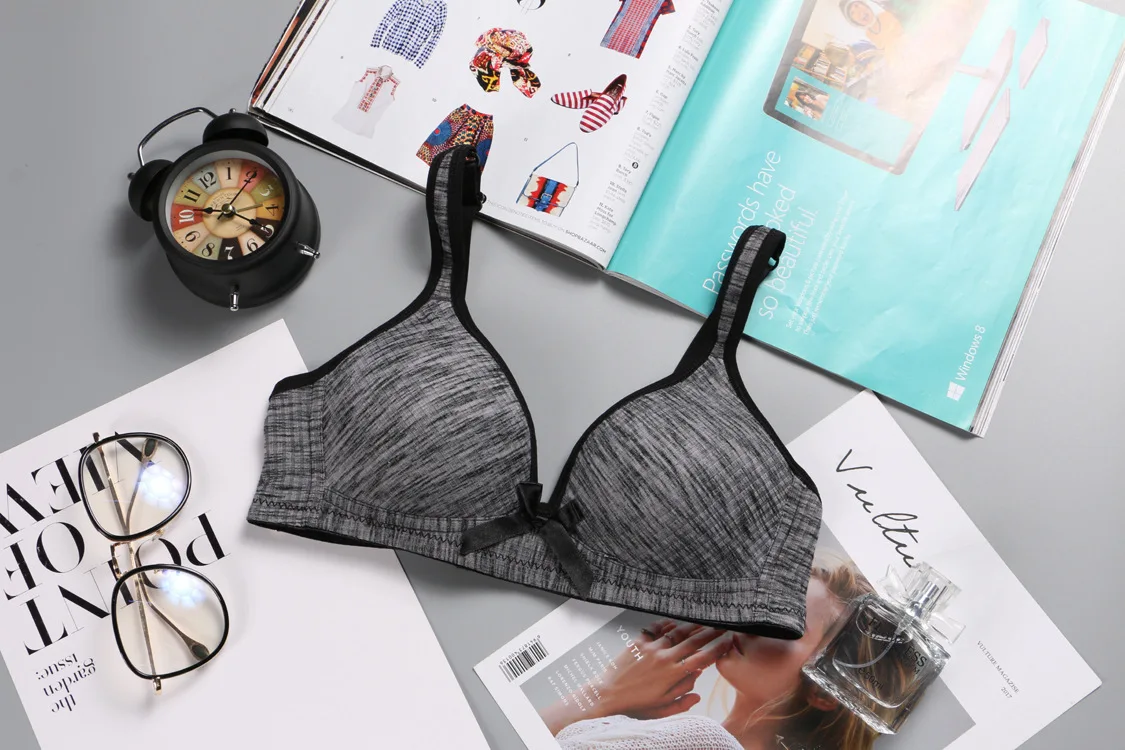 Wire Free Lingerie Push Up Bra Breathable Underwear Teenage Girl Underwear Puberty Young Girls Children Teens Training Bra