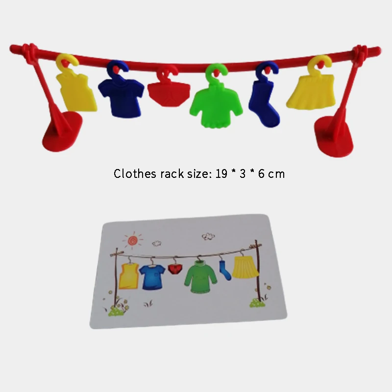 

Multiplayer Clothes Contest Play Early Educational Toys Logic Training Montessori Matching Teaching Interactive Party Board Game