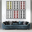 Mitsubishi Lancer Evolution Generation (Evo I to Evo X) JDM постер печать на стене Декор история и ЭВОЛЮЦИЯ Evo AX1