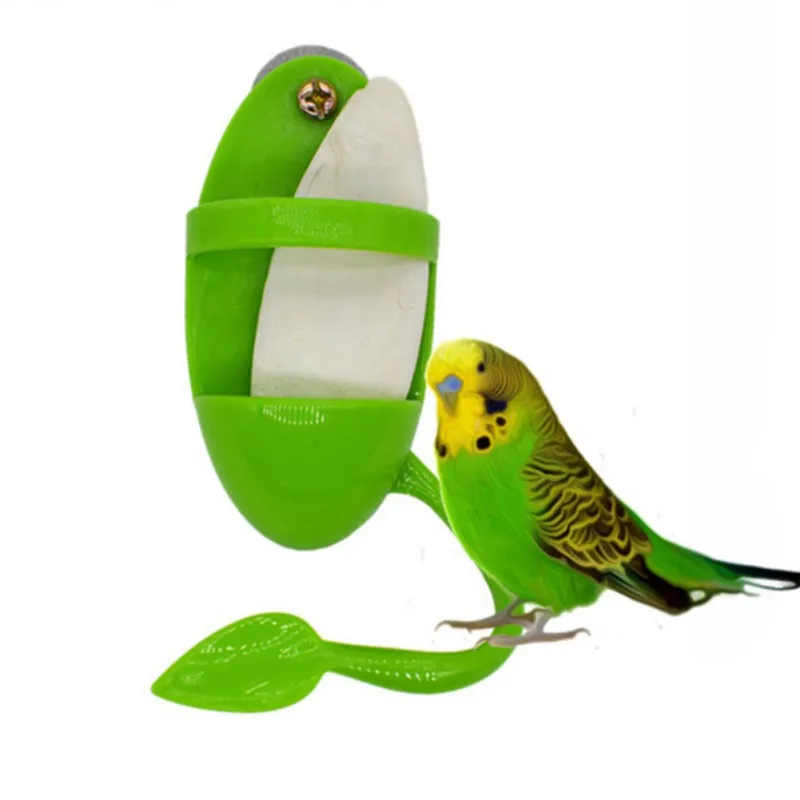 

Parrot Feeder With Standing Rack Cage Fruit Vegetable Holder Plastic Hanging Food Container Pet Bird Supplies