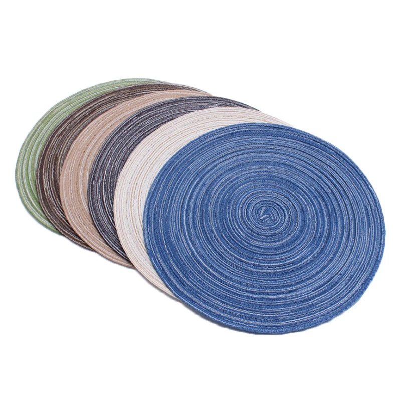 

Home Placemat For Kitchen Round Heat Insulation Pad and Tableware mats Bowl Pad Table Food Mat Pot Mat Tableware Pad