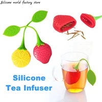 silicone world silicone tea strainer strawberry lemon silicone tea infuser tea strainer tea leaf filter teapot accessory gadget