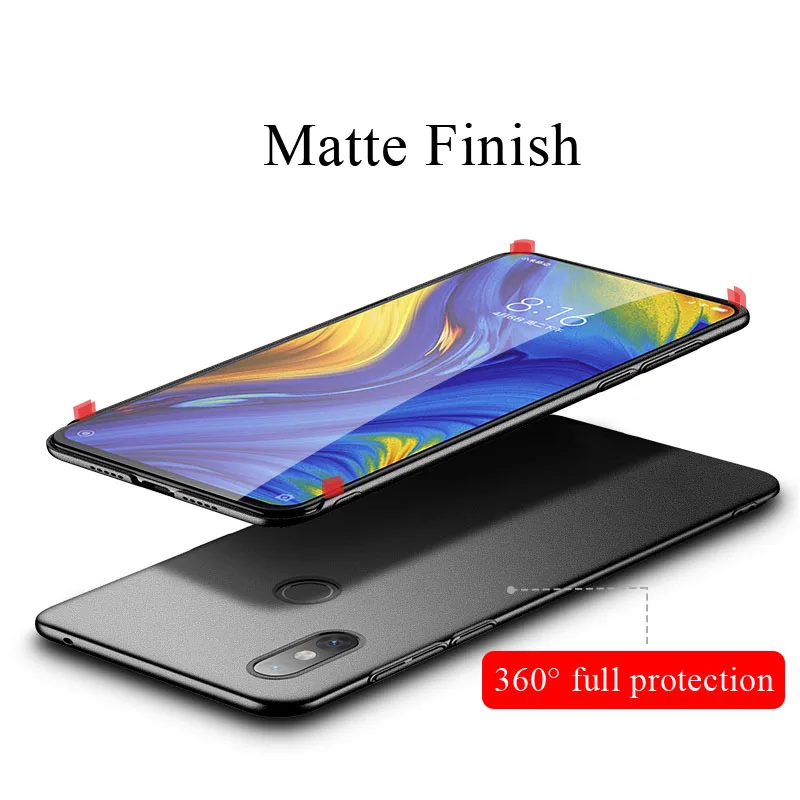 Чехол для Xiaomi Mi Mix 4 ультратонкая матовая жесткая задняя крышка из поликарбоната 3