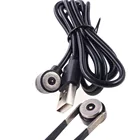 10 комплектов, 1 полюсный Магнитный зарядный кабель постоянного тока, пружинный контактный разъем Pogo к USB A Male Power 1000 мм Plus Целевая контактная розетка