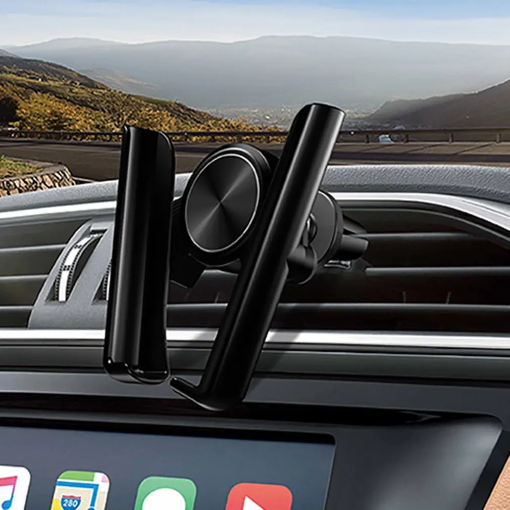 

Dual Purpose Clip Style Mobile Phone Bracket Vehicle Air Outlet Rotatable Paste Style Navigation Bracket