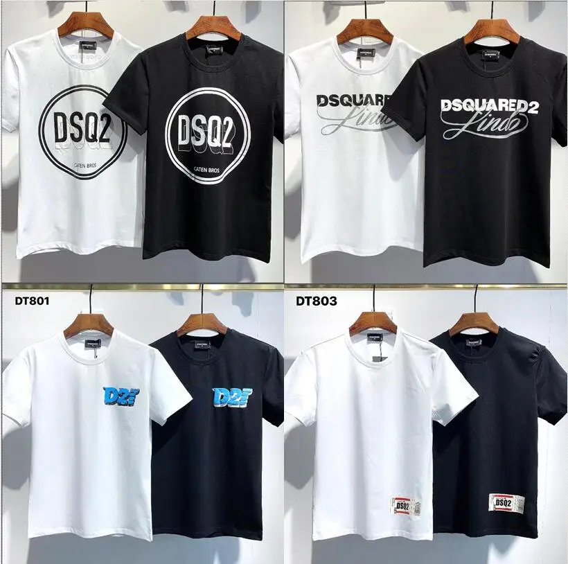 

Подлинная Dsquared2-футболка, girocollo da donna da uomo с принтом букв в puro cotone, повседневные товары на заказ