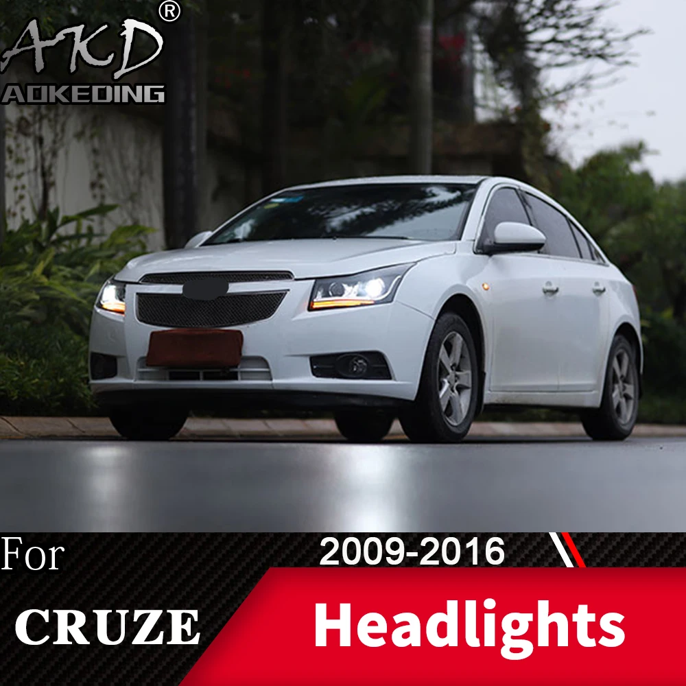 

Head Lamp For Chevrolet Cruze 2009-2016 Headlights Fog Lights Day Running Light DRL H7 LED Bi Xenon Bulb Car Accessory