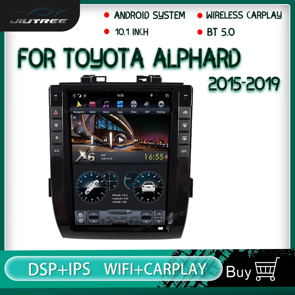 

PX6 Android 9 Car Radio For Toyota ALPHARD 2015-2019 GPS Wireless Carplay Navigation Multimedia Player Auto Stereo Reciver