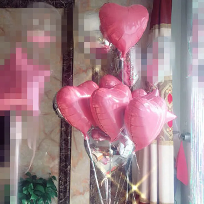 10 шт./лот, 18 дюймов, розовое золото, любовь, красное сердце, фольгированные шары, надувные, на свадьбу, День Святого Валентина, украшение, подарки, на день рождения, Декор - Цвет: as pictuire