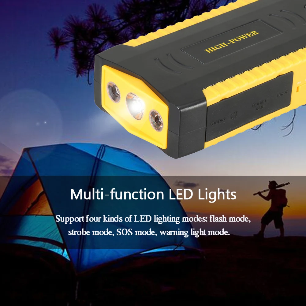 $53.07 GKFLY Car Jump Starter+ Air Pump 16000mAh 12V Starting Device Air Compressor For Petrol Diesel Car Battery Charger Booster