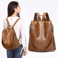 womens backpack genuine leather anti theft fashion casual school girl purse bags outdoor travel designer accessories supplies
