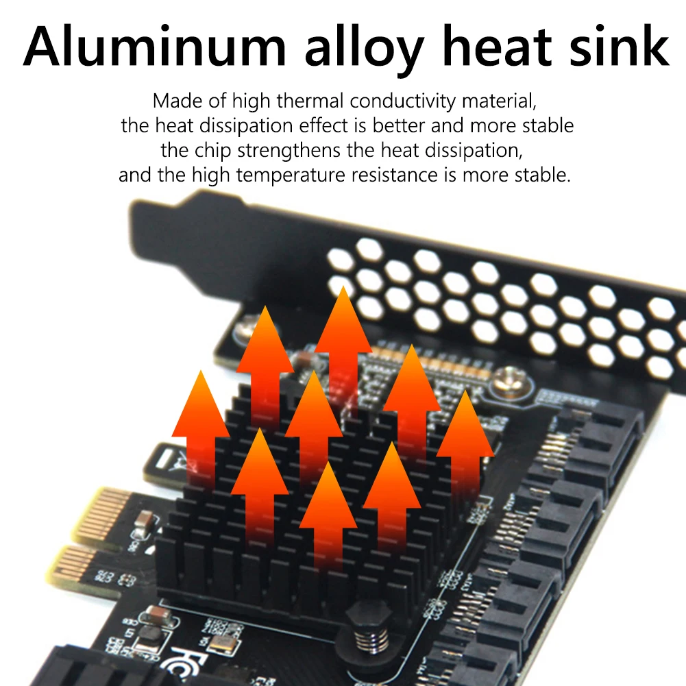 SATA PCIE 1X адаптер 6/10/16 портов X4 X8 X16 к 3 0 6 Гбит/с скоростная Плата расширения PCI Express III