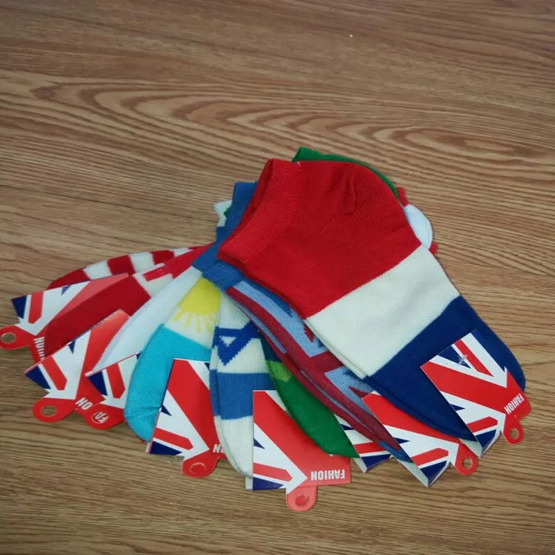 1 пара повседневные хлопковые короткие носки с принтом модные мужские Носки