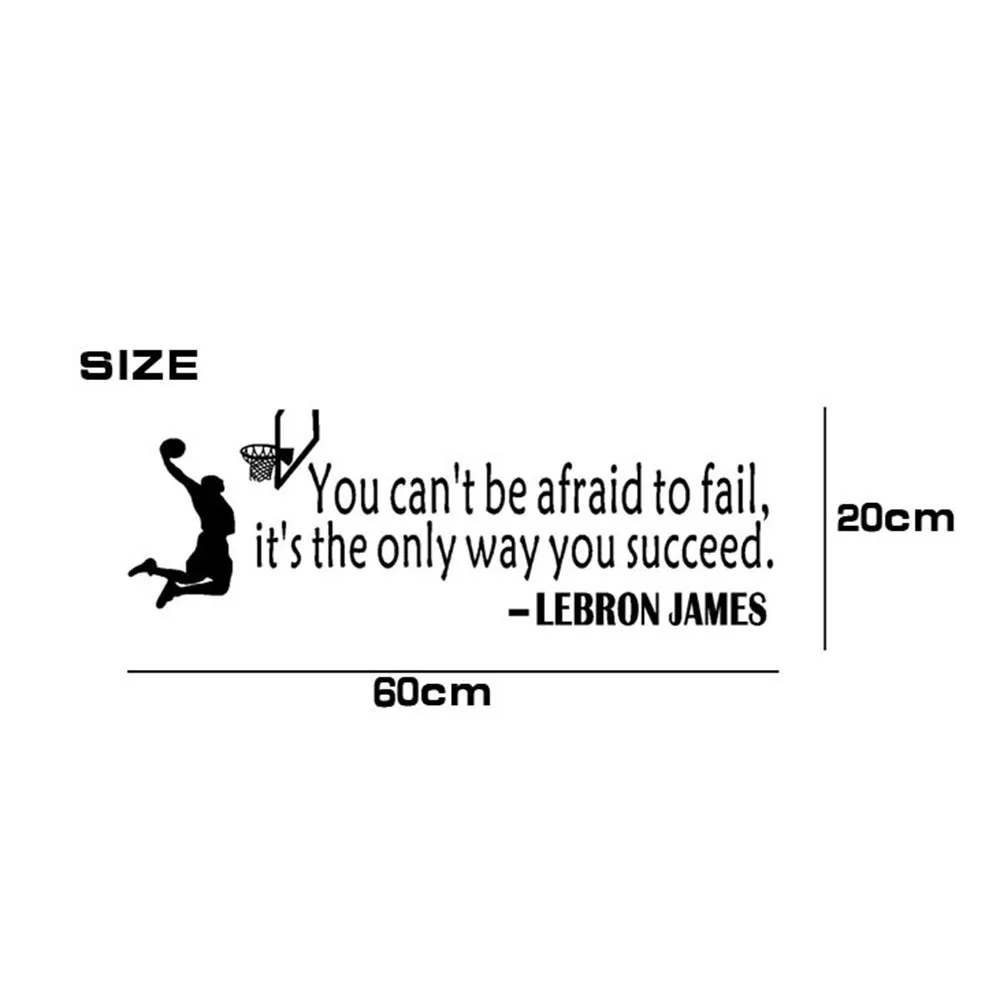 Виниловые наклейки для обоев Спортивная Виниловая наклейка баскетбола на