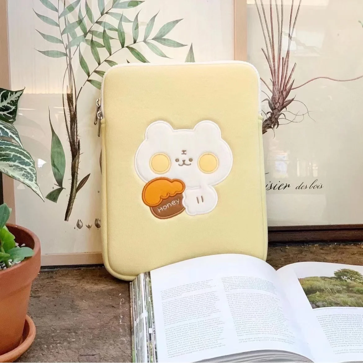 Новинка чехол для ноутбука Ins Yellow Bear Mac Ipad Air 4 Pro 9 7 10 8 корейская мода планшета 11 13 3 15