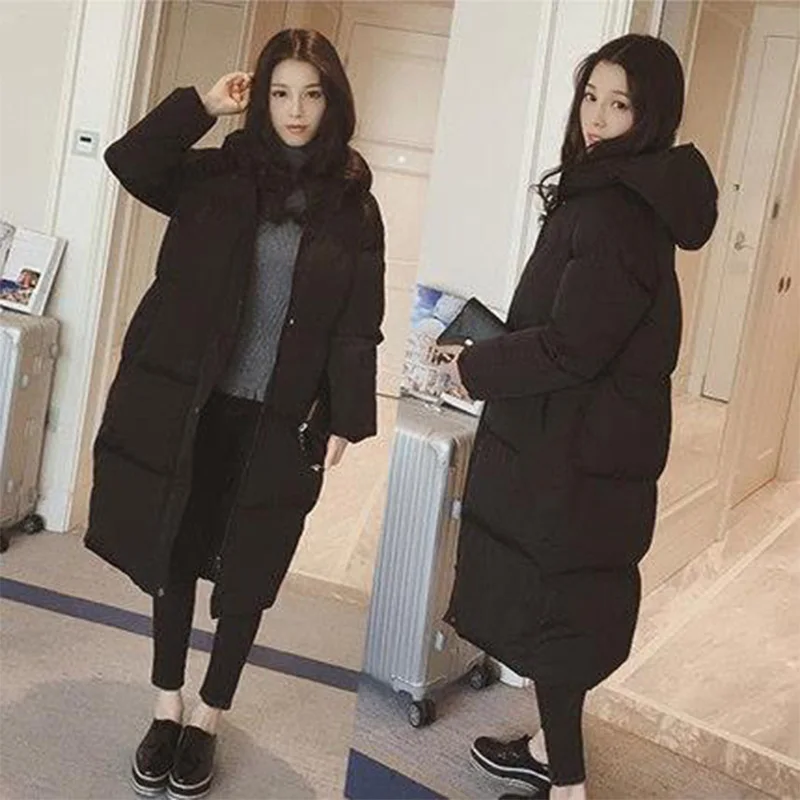 Женская хлопковая куртка черного и серого цвета теплая однотонная на подкладке