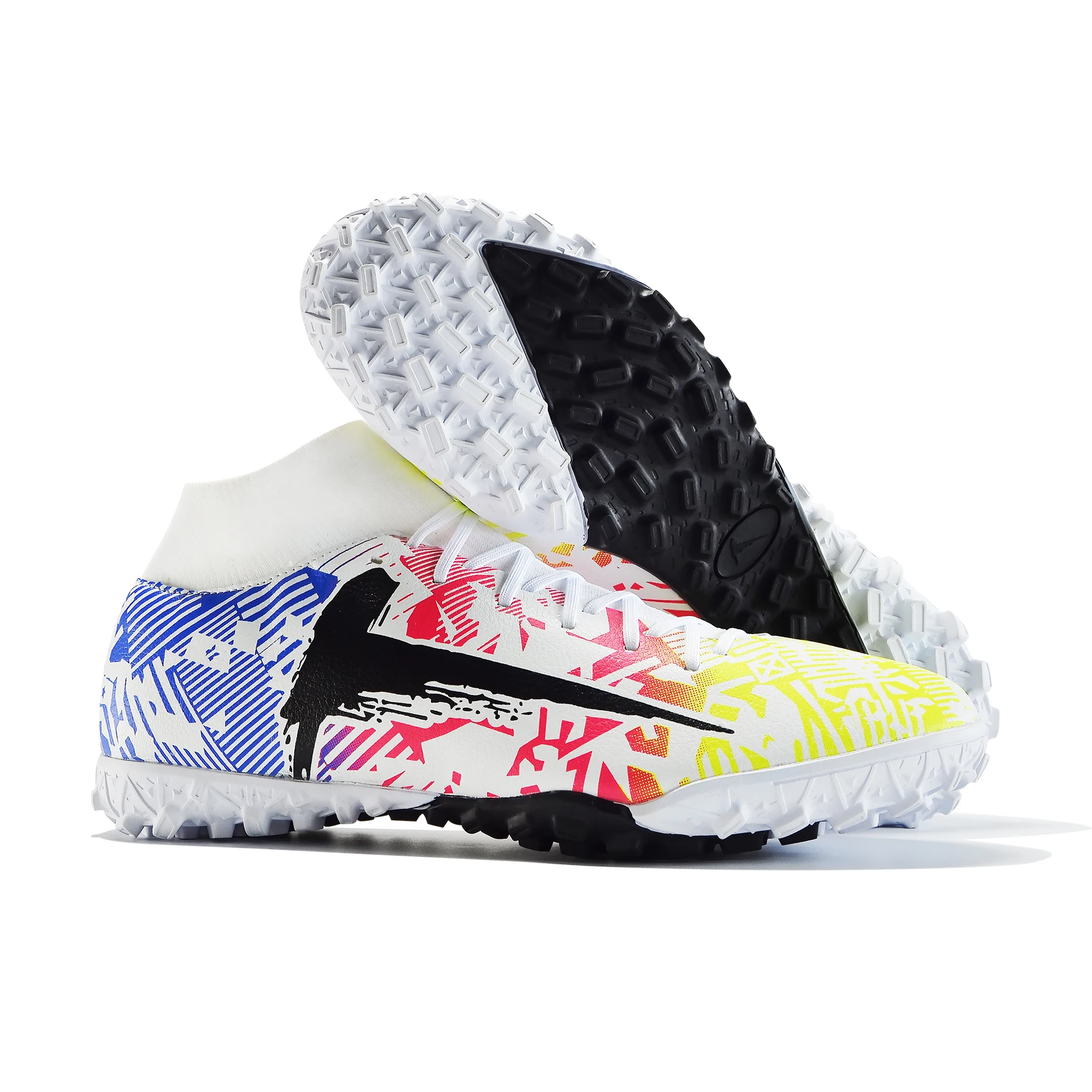 

Zeeohh Football Boots Men Turf Cleats Soccer Shoes Professional Football Shoes High Ankle Trainers Sneakers Chuteira Futelbol