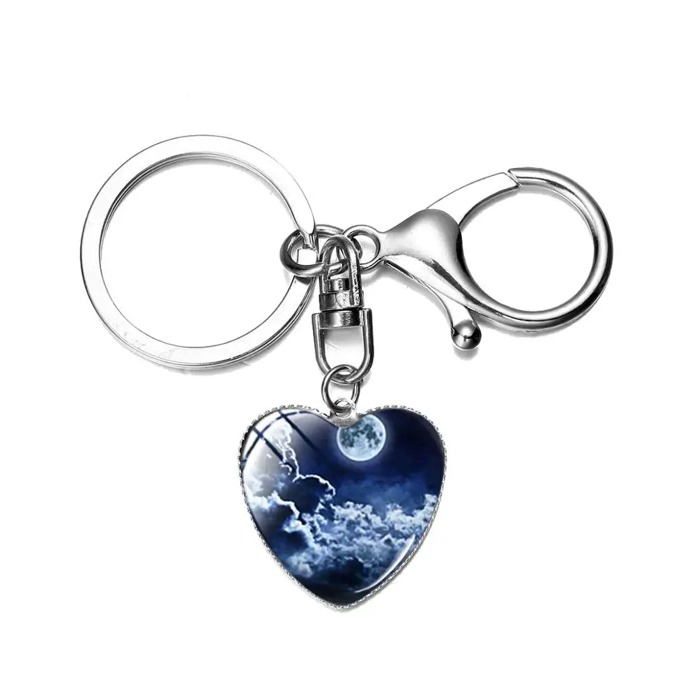 Азиатских модные Туманность стеклянный купол на брелок Млечного Пути планета