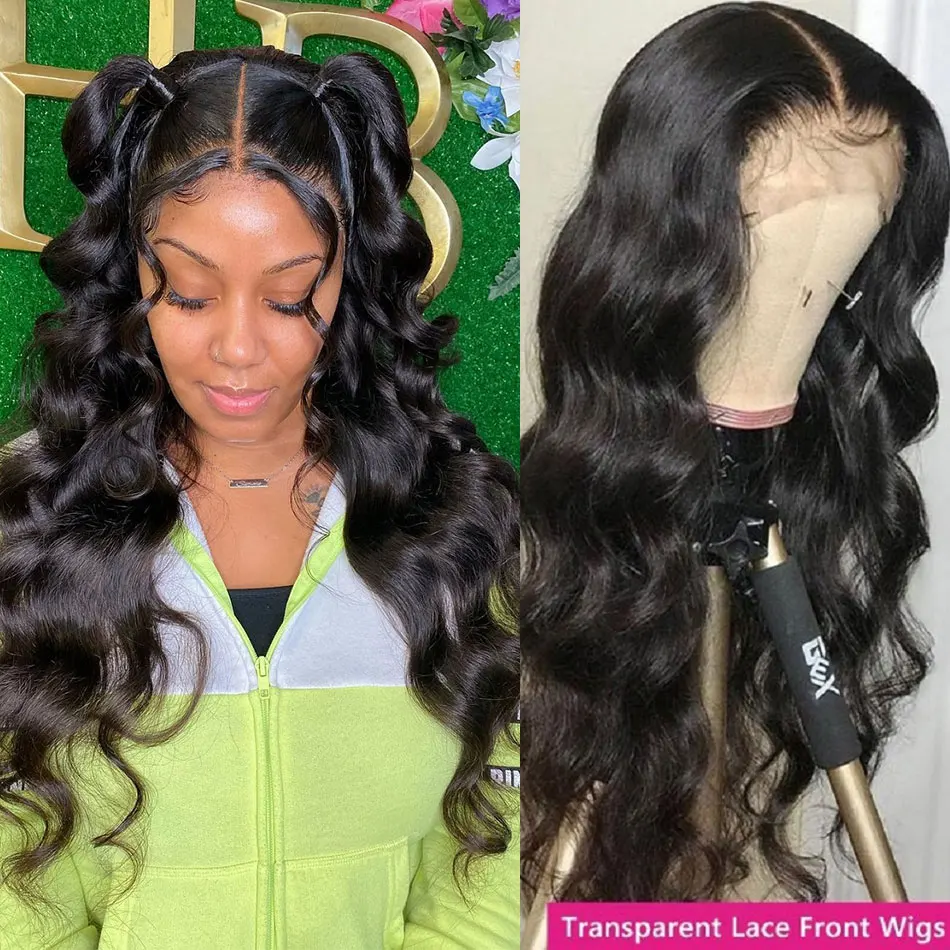 

180% Mifil 10-32 Body Wave 13x6x1 Part Lace Front Wigs For Black Women Cheap Remy Peruvian Body Wave Lace Front Human Hair Wigs