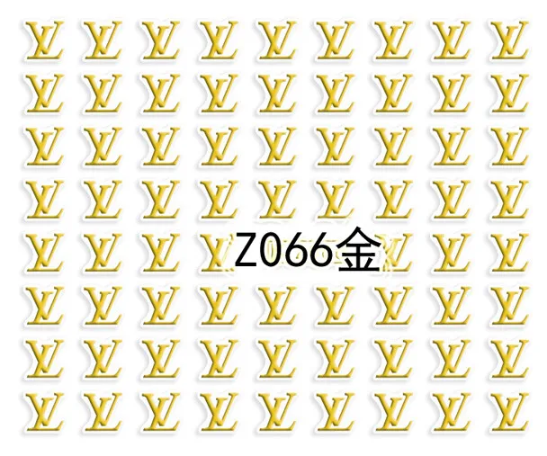 10 шт. золотые серебристые белые черные 3D наклейки для ногтей блестящий