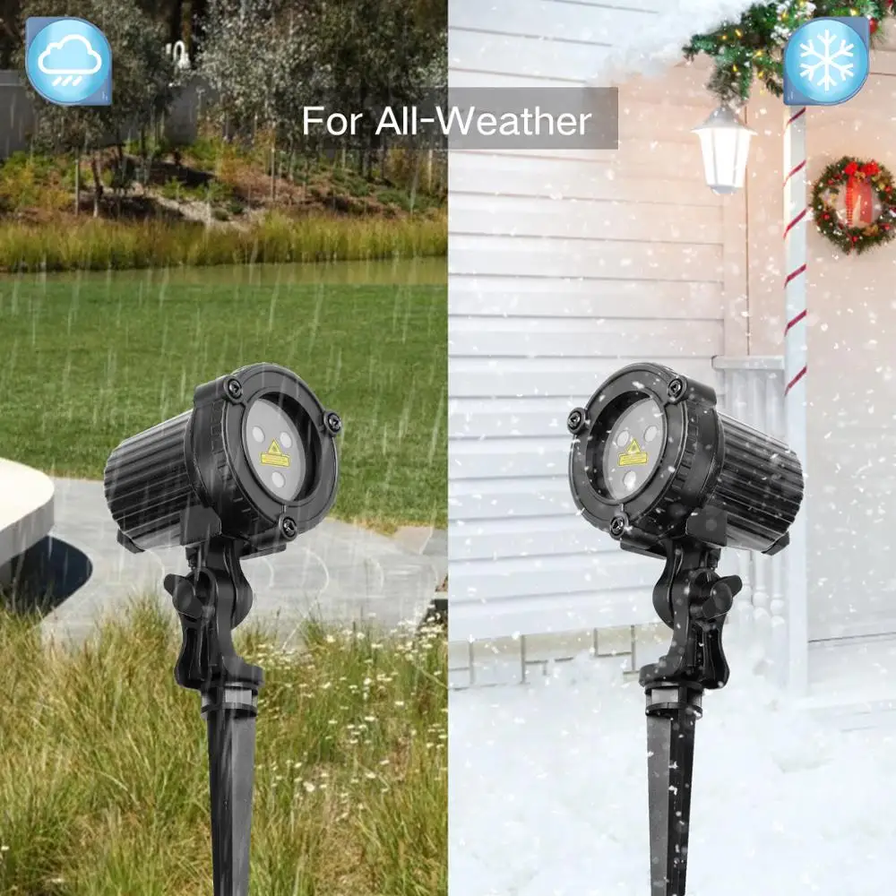 RGB Рождественский лазерный проектор уличный водонепроницаемый прожектор