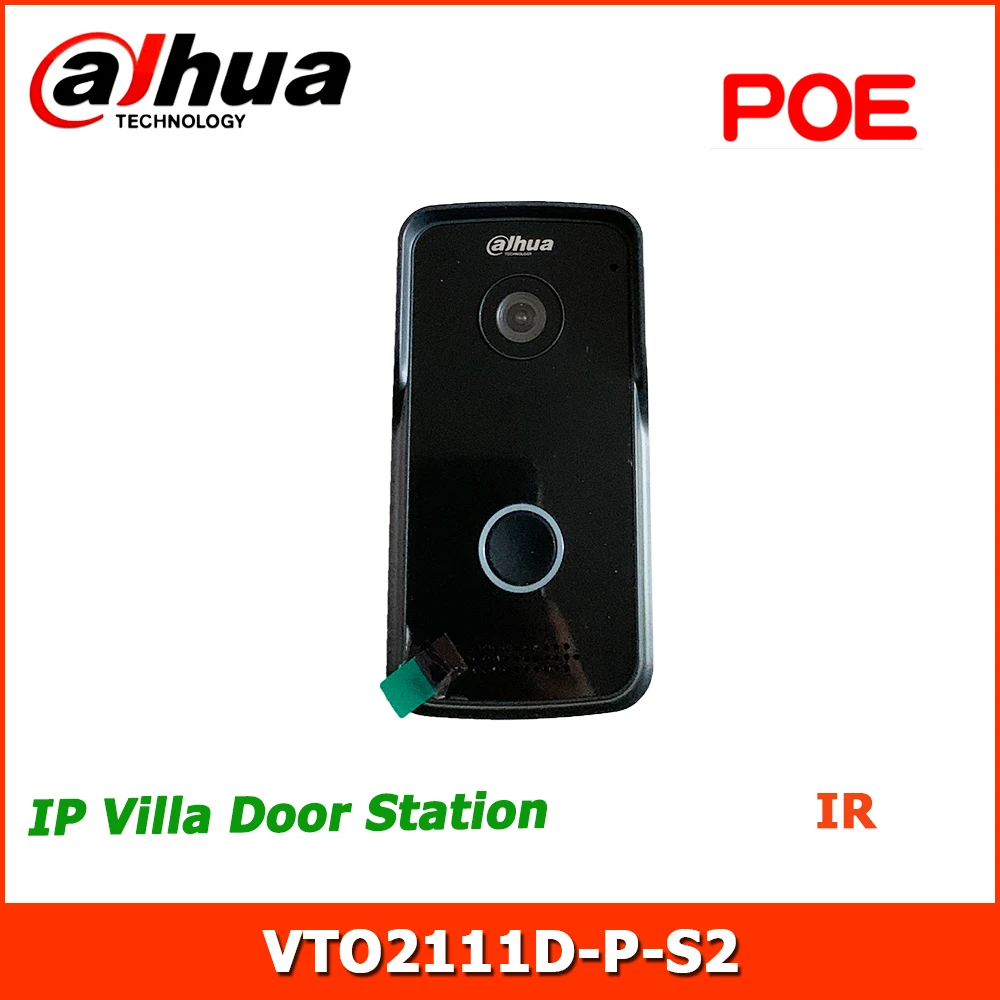 

Dahua VTO2111D-P-S2 IP дверная станция для виллы PoE IR D/N IP65, карта сигнализации вскрытия/дистанционное управление через приложение/разблокировка внут...
