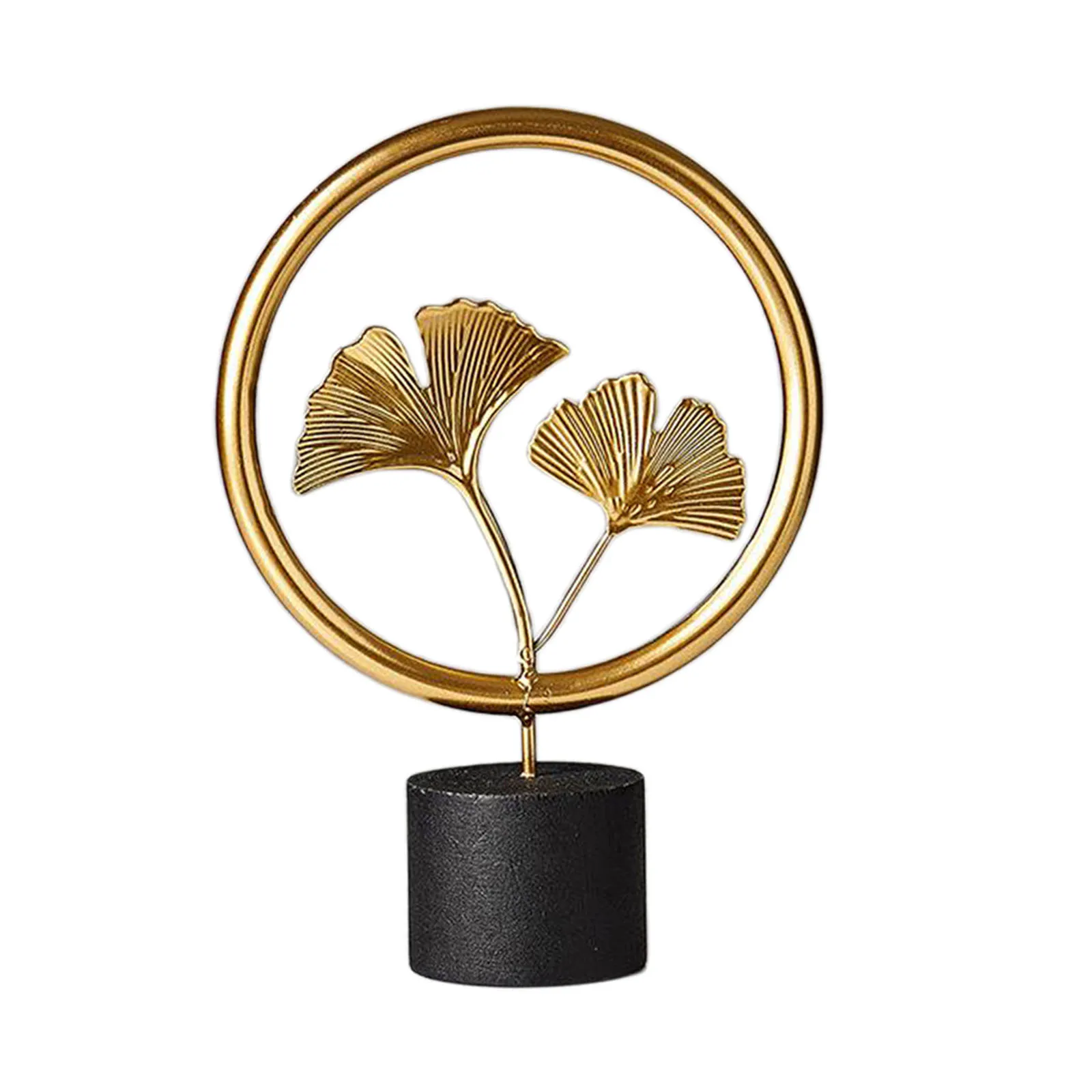 Маленькая металлическая и деревянная скульптура современный декоративный