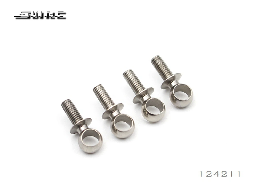 SN RC 124211 1:10 RCAccessories RAS SHOCK кепки шаровое окончание винт 5 9*7 мм (4)|Детали и аксессуары|