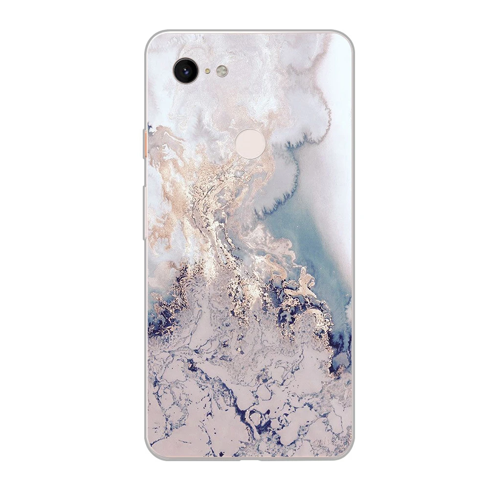 

ciciber Marble Texture Soft TPU Cases For Google Pixel 3 2 XL Phone Case Silicone Back Cover for Pixel 3a 4 XL rose Coque Fundas