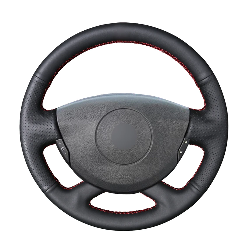 

Black PU Artificial Leather Steering Wheel Cover Braid for Renault Laguna Trafic Vel Satis Espace Grand Nissan Primastar Vivaro
