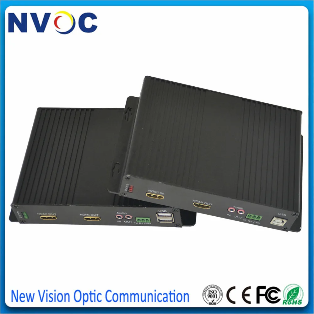 HDMI KVM оптоволоконный преобразователь USB мышь и клавиатура аудио удлинитель SM SX 3G 20