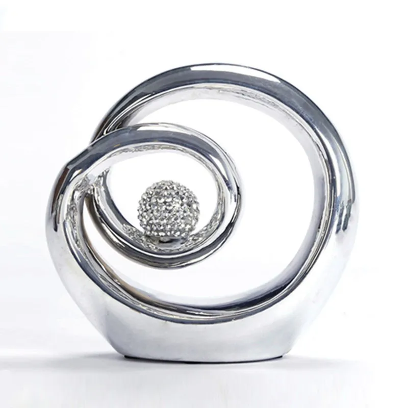 

Nordic Creative Ceramic Sculpture Modern Minimalist Living Room Decoration Office Home Decor Crafts A1497