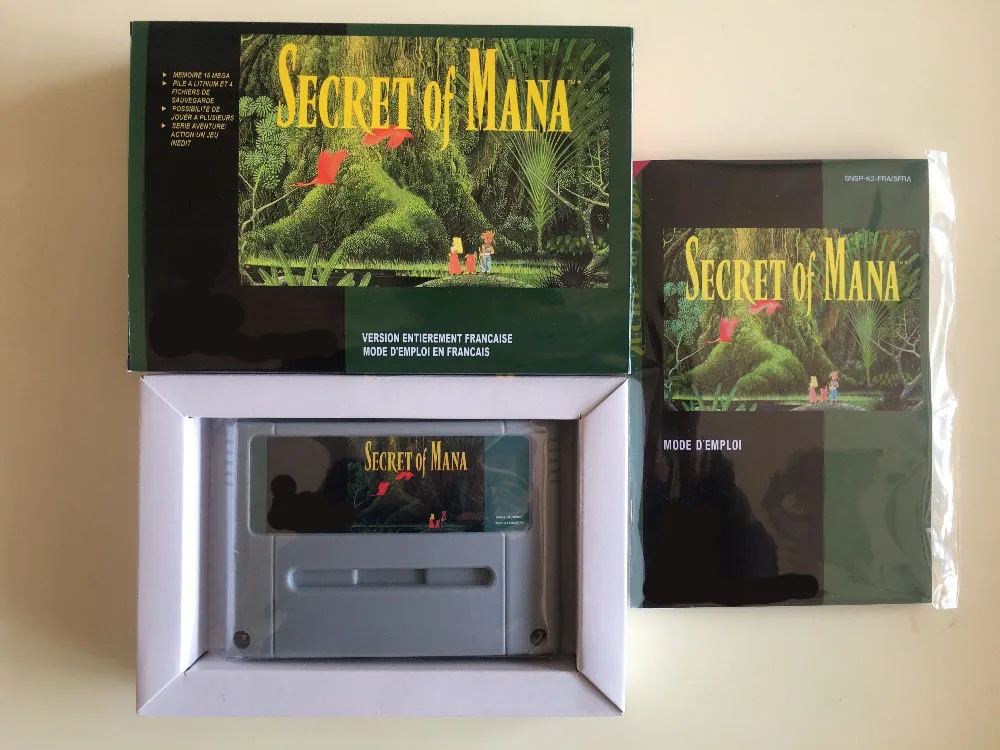 16 битные игры ** Secret of Mana 1 (версия для PAL на французском языке! Коробка + инструкция