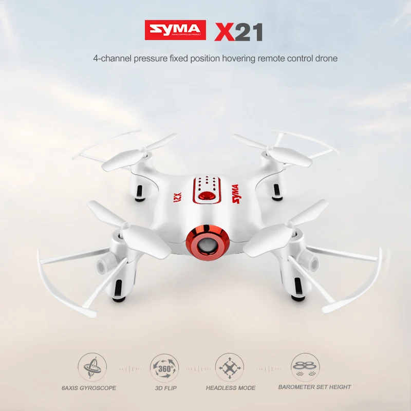Радиоуправляемый квадрокоптер SYMA ofcial X21 мини Дрон Квадрокоптер без камеры пульт