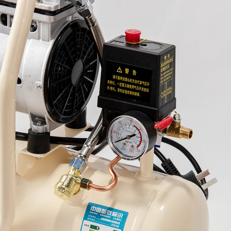 Воздушный компрессор 8L-550W, бесшумный масляный воздушный насос ...