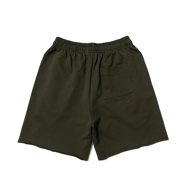 

High street leisure sports shorts Kan Ye 6 generation solid color loose wide foot zipper leisure shorts wide foot