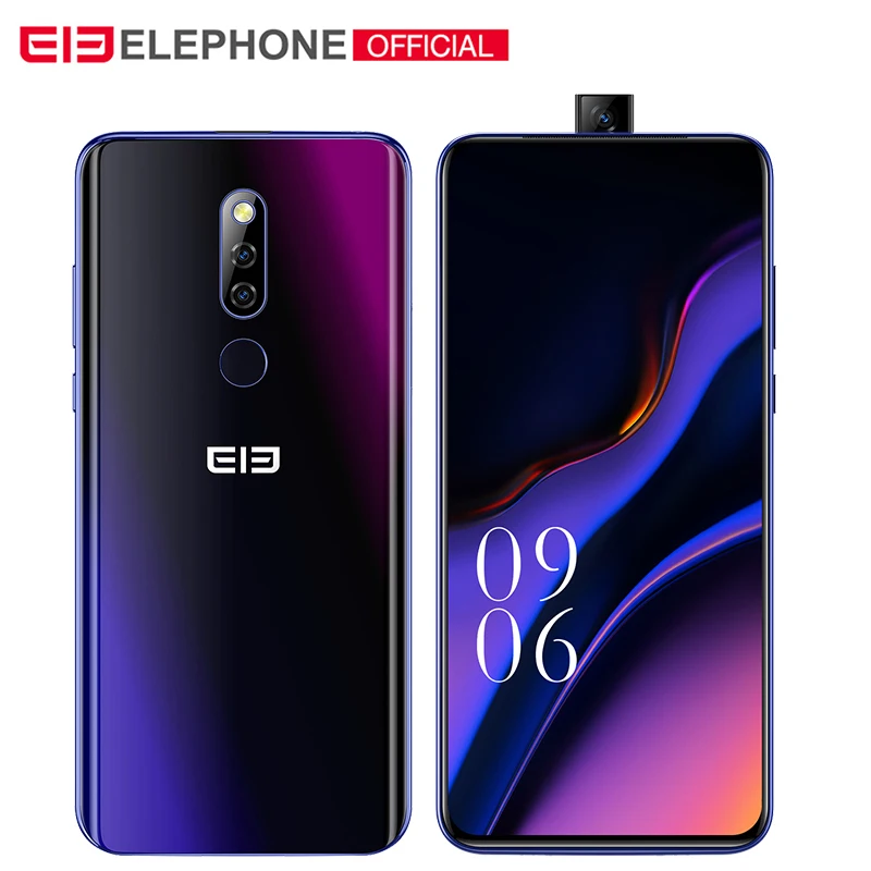 Elephone PX 6,5" FHD+ полноэкранная всплывающая камера 16 МП 3300 мАч глобальный мобильный телефон Android 9,0 MT6763 type C смартфон - Цвет: Lumia Purple