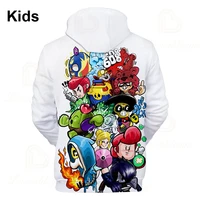 sandy shooting game primo 3d hoodie boys girls cartoon tops teen clothes dynamike and star 6 to 19 year kids leon sweatshirt