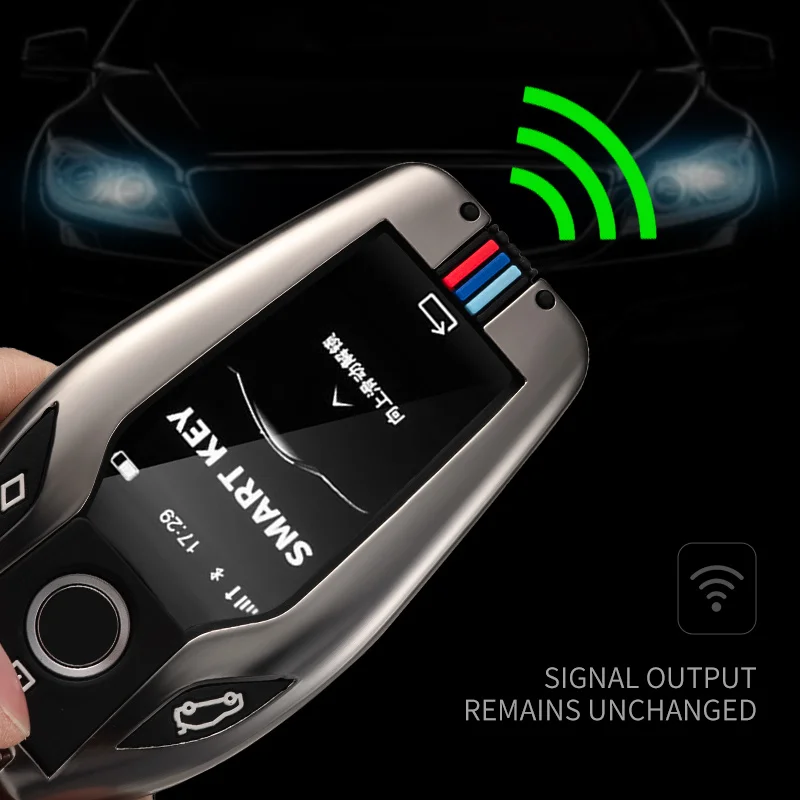 Новинка чехол для автомобильного ключа со светодиодный ным дисплеем BMW 5 7 серии G11