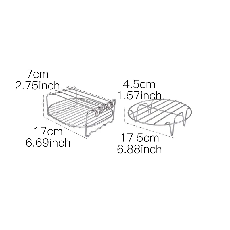Аксессуары для фритюрницы из нержавеющей стали антипригарная стойка барбекю