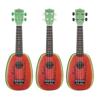 1 pcs 21 inch 12 fret 4 string basswood ukulele electric acoustic guitar watermelon style ukelele for musical instrument lover