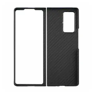 real carbon fiber phone case for samsung galaxy z fold 3 5g case aramid fiber phone protective for galaxy z fold 2 cover free global shipping