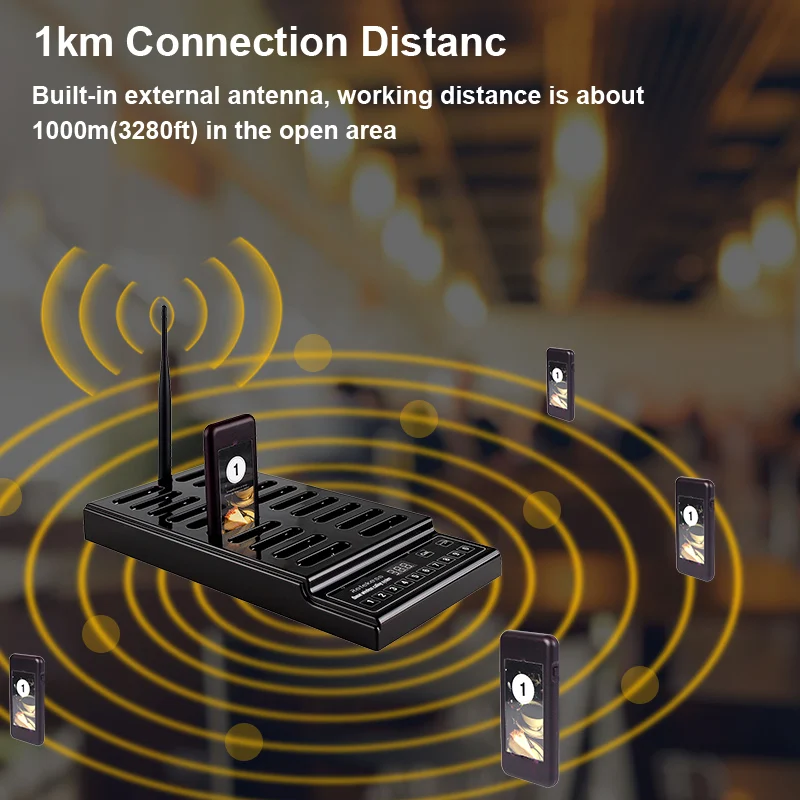 Retekess T112 999 канал Беспроводная система подкачки очереди ресторан пейджер 1 передатчик+ 20 Coaster пейджер ресторанное оборудование