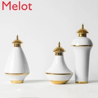high end modern light luxury phnom penh ceramic pot fashion personality and creativity soft outfit crafts ornaments